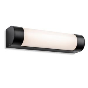 Image de Firstlight Lima Applique Murale LED Salle de Bain 300mm Noir avec Diffuseur Opale IP44