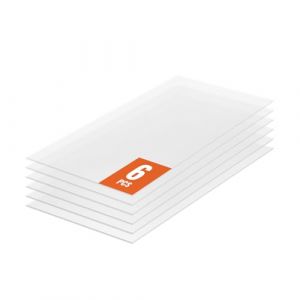 Plaque en Polycarbonate-VEVOR-1210x605x4 mm-Panneaux de Toit en Feuilles Lot de 6-Toiture Plastique Ondulé Imperméable