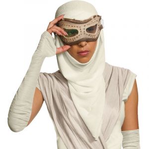 Image de Masque adulte avec cagoule Rey - Star Wars VII