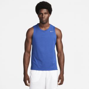Image de Nike D&eacute;bardeur de running Dri-FIT Miler pour homme - Bleu - Taille S - Male