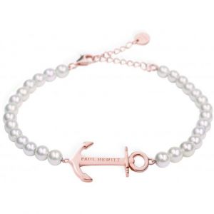 Paul Hewitt Bracelet PH-ABB-R-P - Bracelet Acier IP Rose - Perles