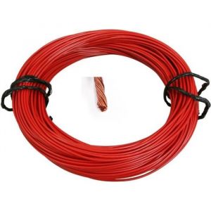Cyclingcolors Fil électrique rouge au mètre 0,75 mm² câble faisceau cuivre multibrin voiture moto scooter quad camion remorque