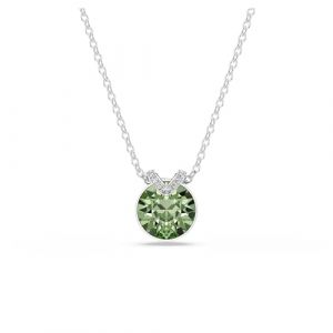 Swarovski Pendentif Bella V, Taille ronde, Vert, Placage de ton or