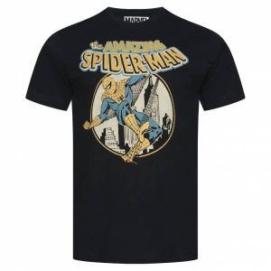 SPIDERMAN MARVEL City Slinger Hommes T-shirt FBMTS791BLK