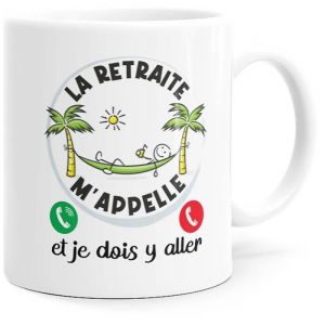 Image de Mug Humour Retraite Tasse Message Drôle Collègue. Idée Cadeau Original Départ en Retraite Retraité Ami Homme Femme.