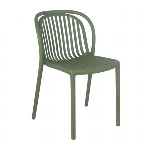 Oviala Chaise de terrasse vert olive