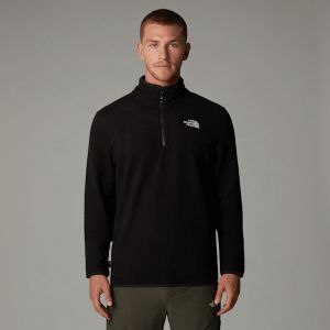 The North Face 100 Glacier 1/4 Zip Tnf Black - Pull-over - noir - M - 100% Polyester,Toison