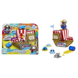 Mga entertainment DohKins Pirate Ship Playset & Pirate - La pâte ne sèche jamais, Pas de Gluten, Convient aux collectionneurs et aux Enfants de Plus de 3 Ans