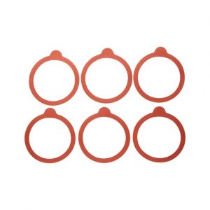 Sac t de 6 rondelles pour bocal lock eat 115 mm Bormioli Luigi Orange Caoutchouc
