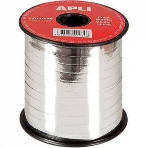 APLI Bolduc métallisé 250 m Argenté