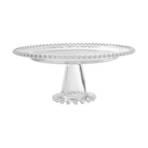 Image de Coté Table Plat sur pied Perloa en verre Blanc