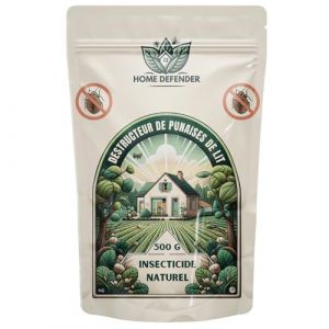 HOME DEFENDER - Insecticide Poudre Anti Punaise de Lit Puissant - 500g Terre De Diatomée