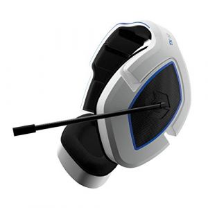 Image de Gioteck TX50 - Casque Gamer, Cable Jack 3.5mm, Taille Ajustable, Volume Control, Driver 50 mm, Casque Gaming Switch PS5 Xbox Series X S et PC (Blanc et Noir)