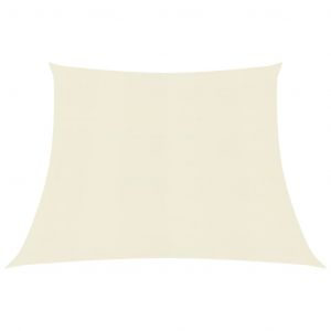 Image de VidaXL Voile d'ombrage 160 g/m² Crème 3/4x2 m PEHD