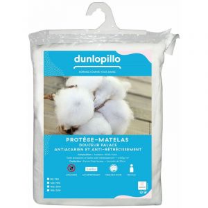 Dunlopillo Protège Matelas Douceur Palace - 180/200 Blanc