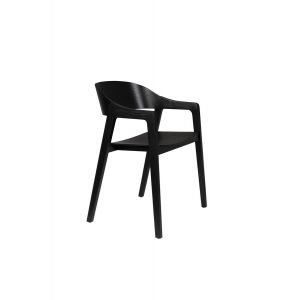 Image de Dutchbone Chaise design en bois noir