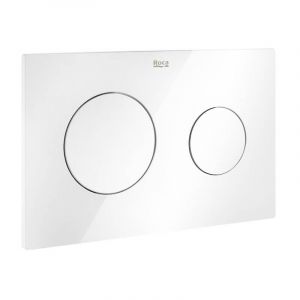 Roca Plaque d'actionneur PL10 double blanc