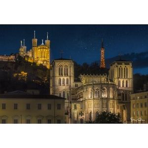 Ceanothe Impression plexiglass Reg'art - Cath&eacute;drale St-Jean Baptiste - 65x97cm