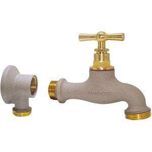 Boutté Kit Robinet de Jardin et Applique, Marron Sable