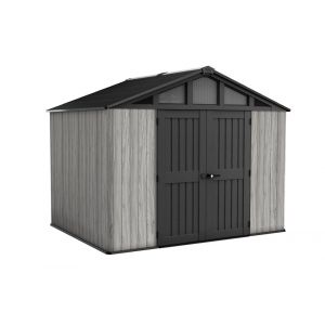Keter Abri de jardin Stronghold 108 - 7,7m2 - Gris Aspect Bois