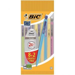 Bic 10 porte-mines Matic Combos, mines HB - Le lot