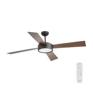 Faro Ventilateur de plafond Barcelona Hydra LED Noir, 1 lumi&egrave;re, T&eacute;l&eacute;commandes - Moderne - Int&eacute;rieur - Hydra - D&eacute;lai de livraison moyen: 2 &agrave; 3 semaines. Port gratuit France m&eacute;tropolitaine et Belgique d&egrave;s 100 &euro;.