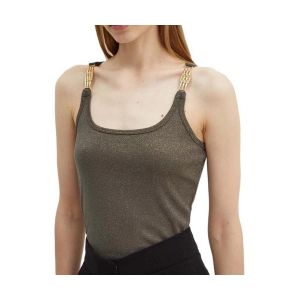 Morgan Débardeur bretelles fines vert kaki femme - Taille L