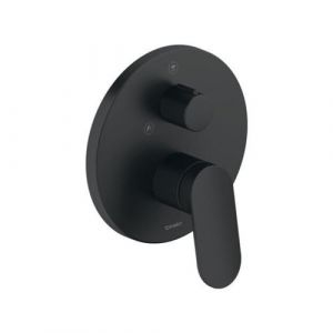 Duravit Façade robinet encastré 2 sorties Wave avec inverseur noir mat