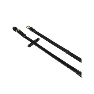 R&ecirc;nes pour cheval en caoutchouc bridon anglais avec boucles en laiton Equestro d