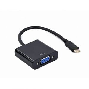 Gembird Câble adaptateur usb type c a vga 15 cm noir
