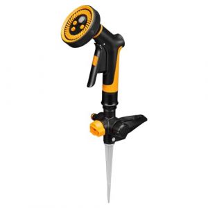 Fiskars Kit Starter pour Arrosage de précision, inclus: arroseur, pistolet pulvérisateur Multi et un adaptateur pour les tiges d'arrosage et les têtes de pulvérisation, Comfort, 1070830