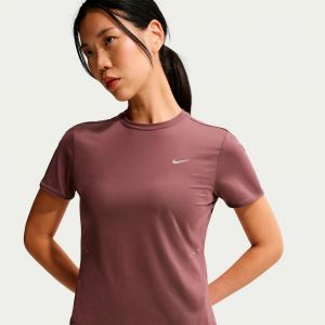 Nike Swift Tee Maillot de course Femmes-marron, argent, Taille XS
