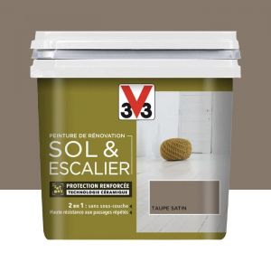 V33 Peinture De R&eacute;novation Sol & Escalier Taupe 0,75 L