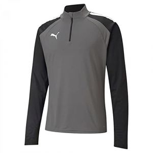 Puma TeamLIGA 14 Zip Top Sweater, Smoked Pearl White, M Mens