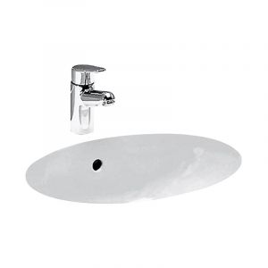 Laufenn Birova lavabo encastré, par le bas, sans trou pour robinet, avec trop-plein, 530x405mm, H8111910000001 - H8111910000001