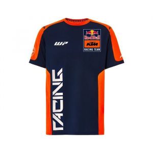 T-Shirt R&eacute;plique De L'&eacute;quipe Rb Ktm Racing Team Moto Gp Officiel - Homme - Bleu Orange