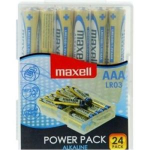 Image de Maxell Lot de 24 piles alcalines LR03