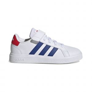 Adidas Grand Court 2.0 EL K, Sneaker, FTWR White/Team Royal Blue/Vivid Red, Numeric_40 EU