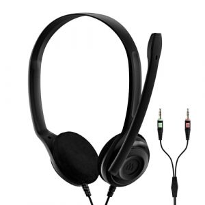 EPOS Sennheiser Auriculares con Cable Supraaurales, Micrófono Retráctable, Negro, Cancelación de Ruido Active