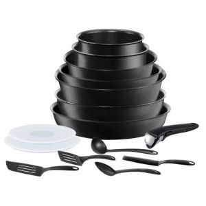 Image de Tefal Casserole INGENIO EXCEPTION Noir - Set 15 pièces Induction L6749502