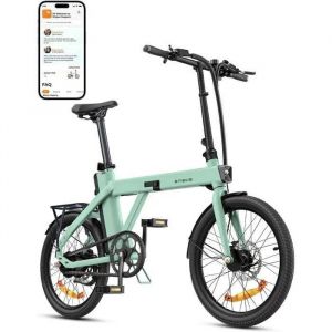 V&eacute;lo &Eacute;lectrique Pliable - Engwe - P20 - 250 W - 36 V 9,6 Ah - Vitesse Maximale 25 Km/H - Vert