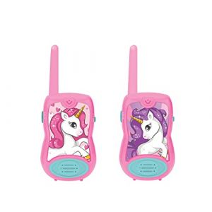 Image de Lexibook Licorne Talkies-Walkies, Jeu de Communication pour Enfant, Clip Ceinture, à Piles, Rose, TW12UNI