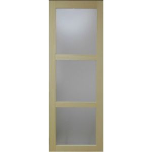 Porte Coulissante bois Ayous Vitrée H204 x L83 + Système à Galandage (sans kit finition)