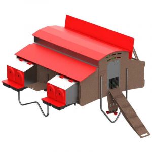 Poulailler en plastique recycl&eacute; pour 30 poules COPELE