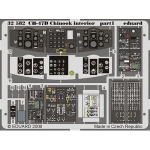 Image de Eduard MAQUETTE CH 47D CHINOOK INT.TRUMPET/35 32582