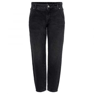 Only Jean Taille Haute Troy Life Carrot Ankle Dot610 S Black Denim