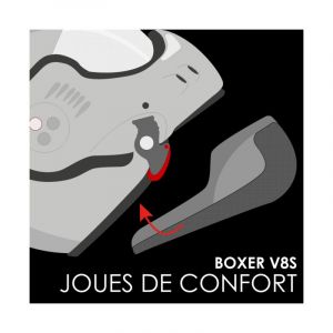 Roof Intérieurs et joues pour casque moto Paire de Joues Boxer V8 S