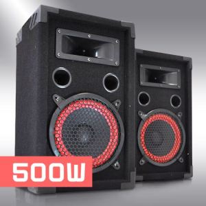 Image de Auna Paire d'enceintes DJ pour Sono Disco Haut Parleurs 2 Voies (Subwoofer 20cm 500W Max.)