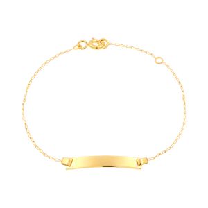 Cleor Bracelets Gourmette en Or 375/1000 Jaune Enfant - Couleur Unique - Taille Dor&eacute;