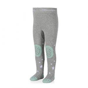 Sterntaler Mixte B&eacute;b&eacute; Krabbelstrumpfhose Stanley Collants, M&eacute;lange D'Argent, 80